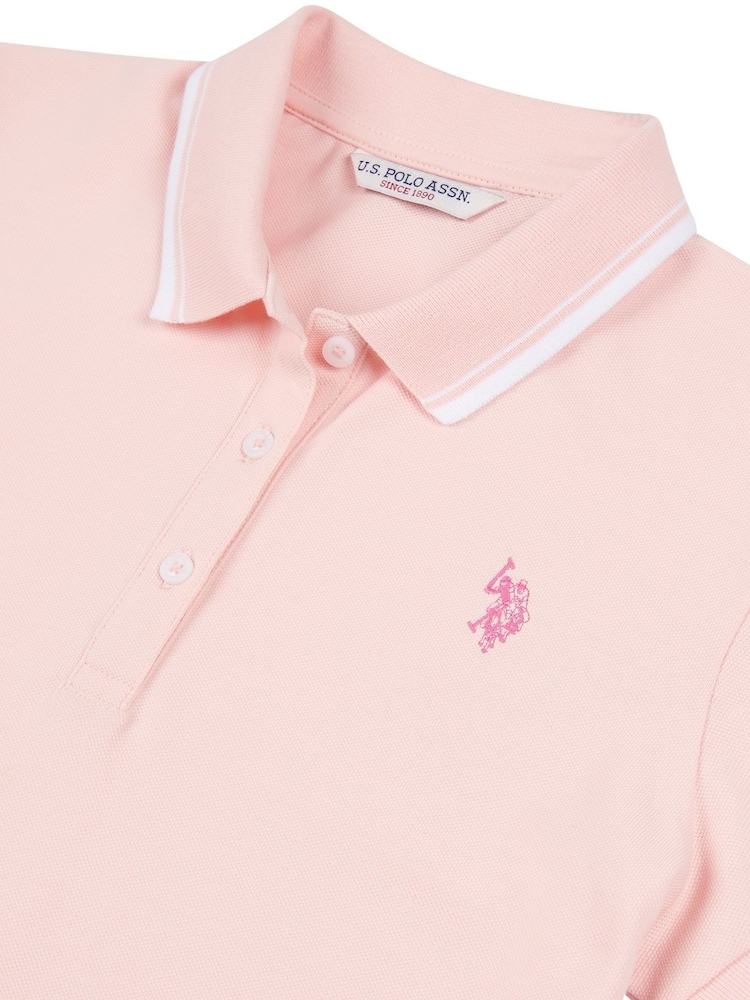 U.S. Polo Assn. Pink Womens Polo Dress - Image 8 of 8