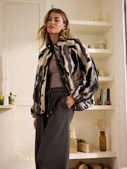 Monochrome Borg Bomber Jacket - Image 3 of 7