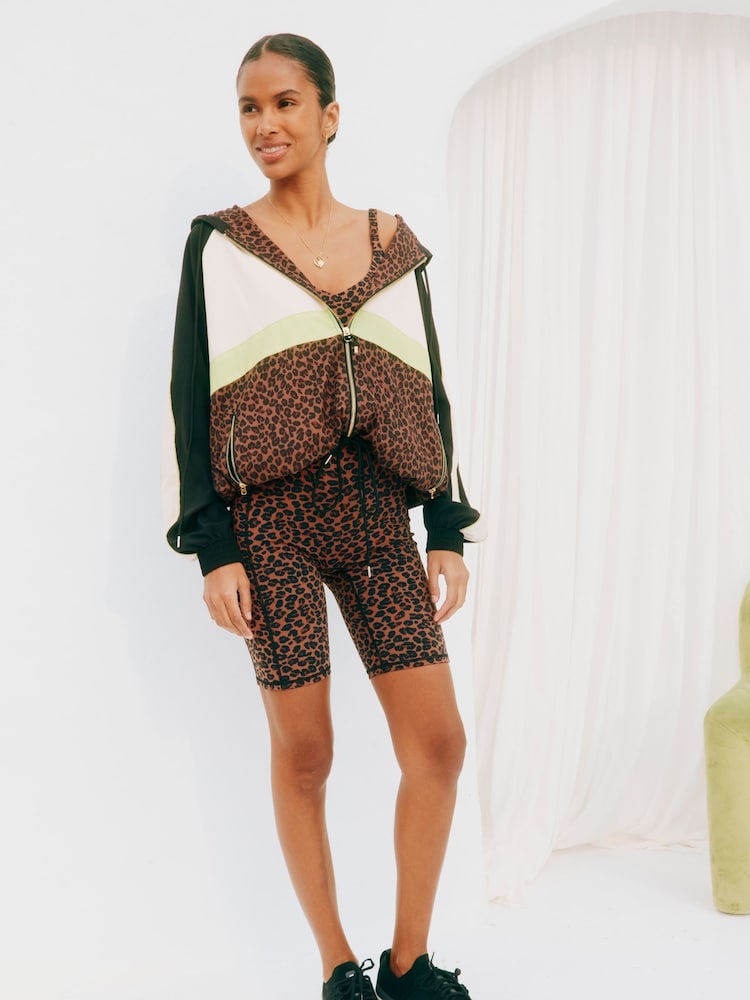 Never Fully Dressed Leopard Windbreaker Jacket - Image 2 of 5