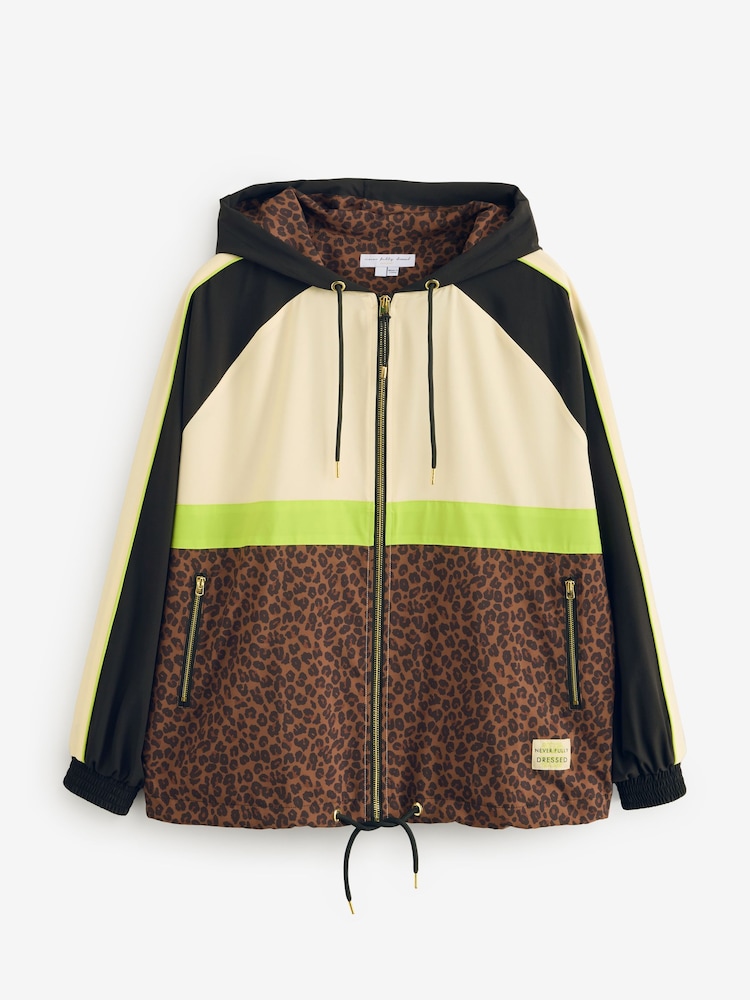 Never Fully Dressed Leopard Windbreaker Jacket - Image 5 of 5