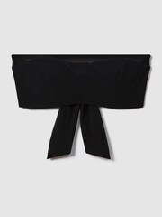 Reiss Black Jemma Strapless Underwire Mesh Bikini Top - Image 2 of 5