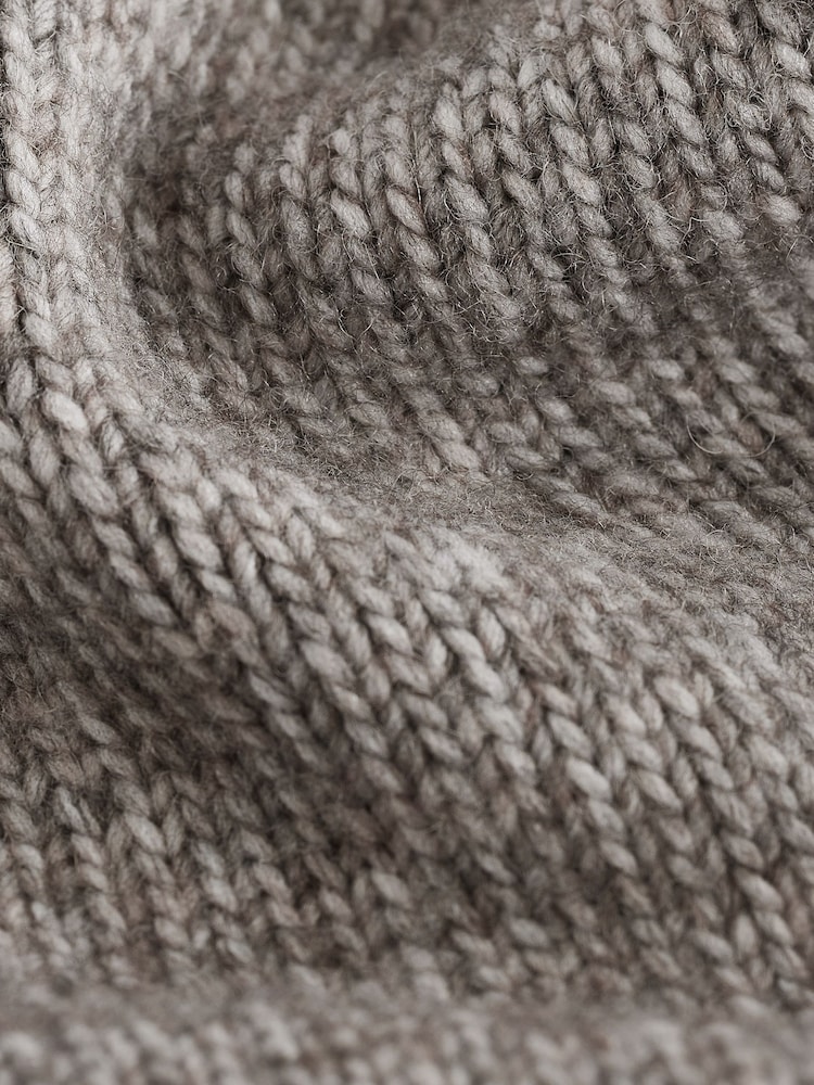 Neutraali ruskea myyrä - Rento Soft Touch Pyöreä kaula-aukko Midi- Neulepusero Mekko - Kuva 7 / 7