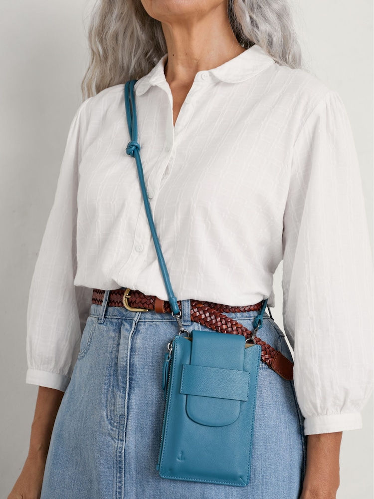 Seasalt Cornwall Blue Kelsey Phone Wallet - Image 1 of 6