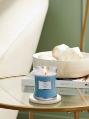 Woodwick Blue Medium Hourglass Tempest Candle - Image 1 of 4