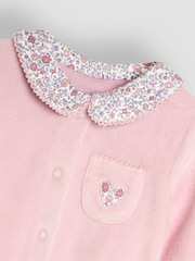 JoJo Maman Bébé Velour Sleepsuit - Bild 5 von 6