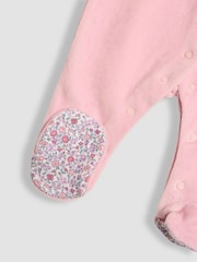 JoJo Maman Bébé Velour Sleepsuit - Bild 6 von 6