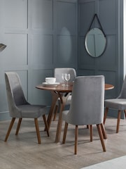 Julian Bowen Dusk Grey Huxley Dining Chairs Set Of 2 - Image 1 of 6
