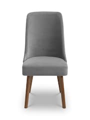 Julian Bowen Dusk Grey Huxley Dining Chairs Set Of 2 - Image 4 of 6