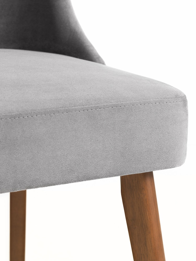 Julian Bowen Dusk Grey Huxley Dining Chairs Set Of 2 - Image 6 of 6