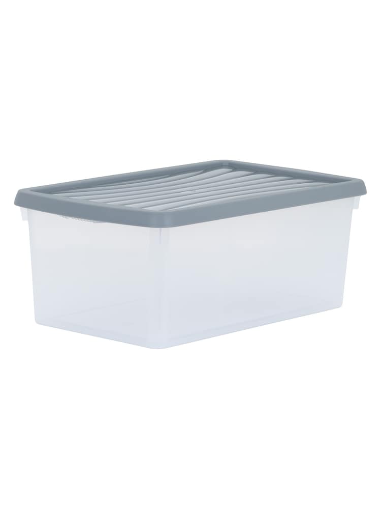 Wham Clear Set of 6 9L Stackable Plastic Storage Box & Lid - Image 2 of 5