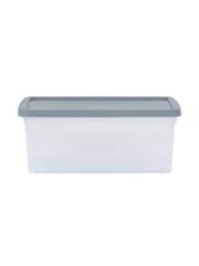 Wham Clear Set of 6 9L Stackable Plastic Storage Box & Lid - Image 3 of 5