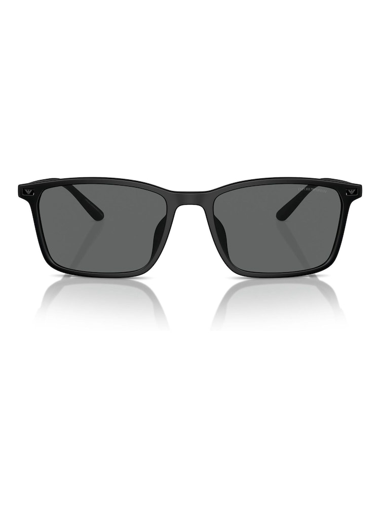 Emporio Armani Ea4223U Rectangle Black Sunglasses - Image 1 of 5