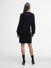 Barbour® International 100% Cotton Franchesca Funnel Neck Ribbed Knit Dress - Image 2 of 7