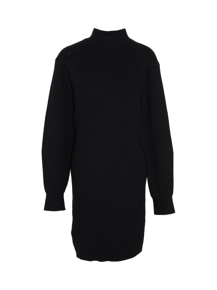 Barbour® International 100% Cotton Franchesca Funnel Neck Ribbed Knit Dress - Image 7 of 7