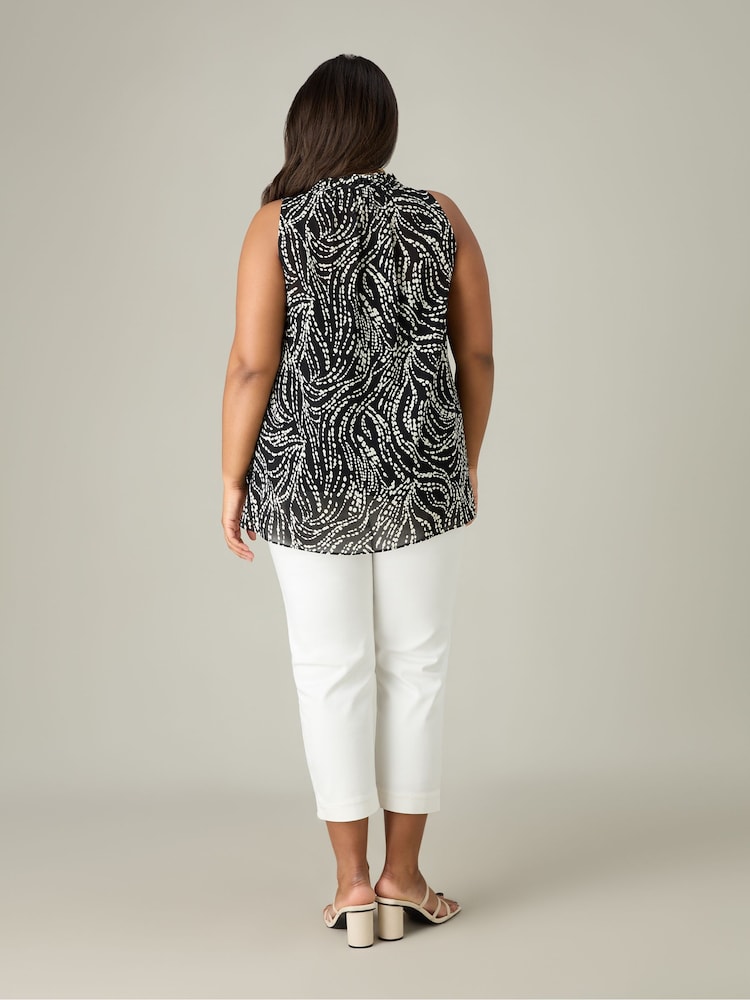Live Unlimited Ivory White Curve Cropped Jeggings - Image 2 of 6