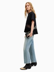 AllSaints Black Gracie T-Shirt - Image 3 of 8