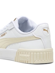 Puma White Cream Womens Carina 2.0 Trainers - Image 6 of 6