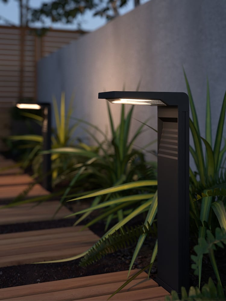 SolarCentre Black Oakham Outdoor Bollard Light - Image 1 of 2