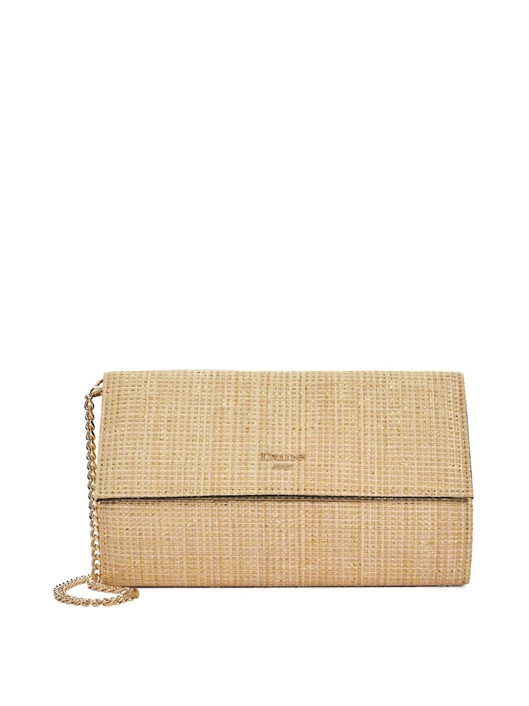 Dune London Gold Ballads Structured Foldover Clutch Bag - Image 2 of 5