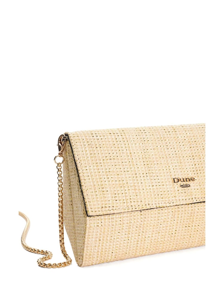 Dune London Gold Ballads Structured Foldover Clutch Bag - Image 5 of 5