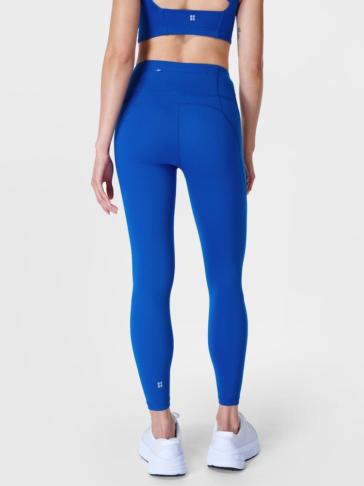 Sweaty Betty Lightning Blue 7/8 Length Power Workout Leggings - Image 3 of 8