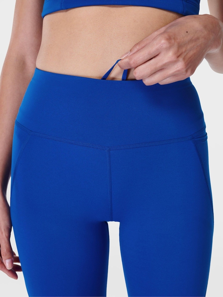 Sweaty Betty Lightning Blue 7/8 Length Power Workout Leggings - Image 4 of 8