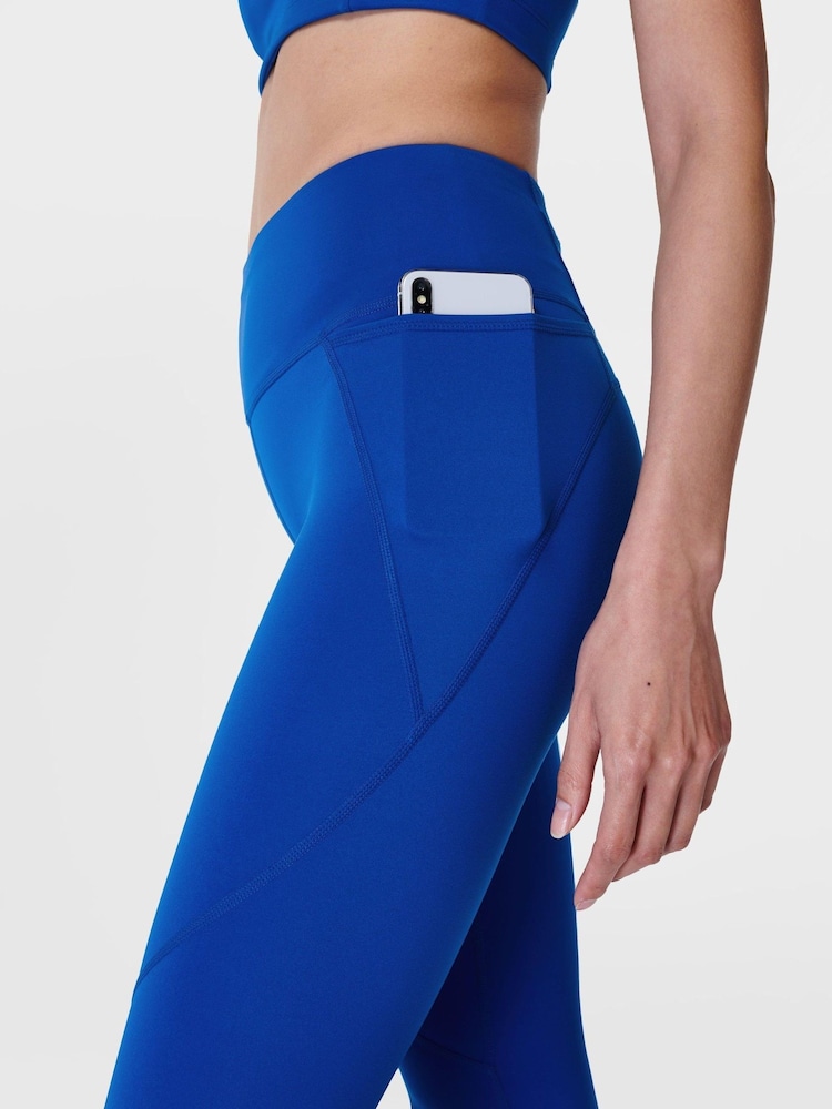 Sweaty Betty Lightning Blue 7/8 Length Power Workout Leggings - Image 5 of 8