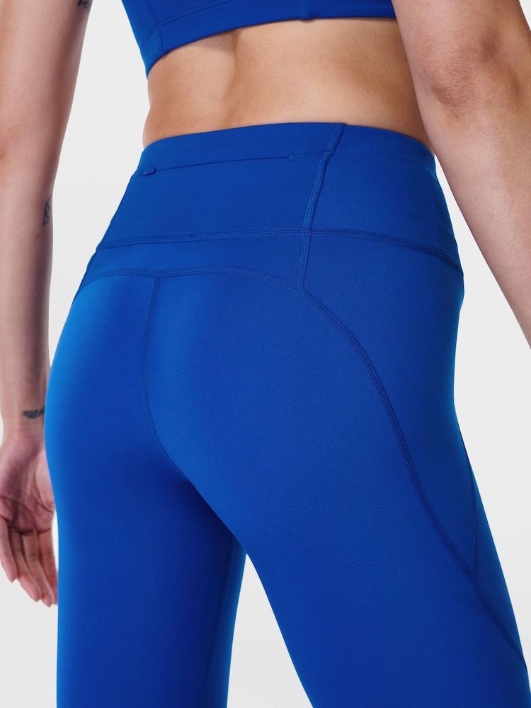 Sweaty Betty Lightning Blue 7/8 Length Power Workout Leggings - Image 7 of 8