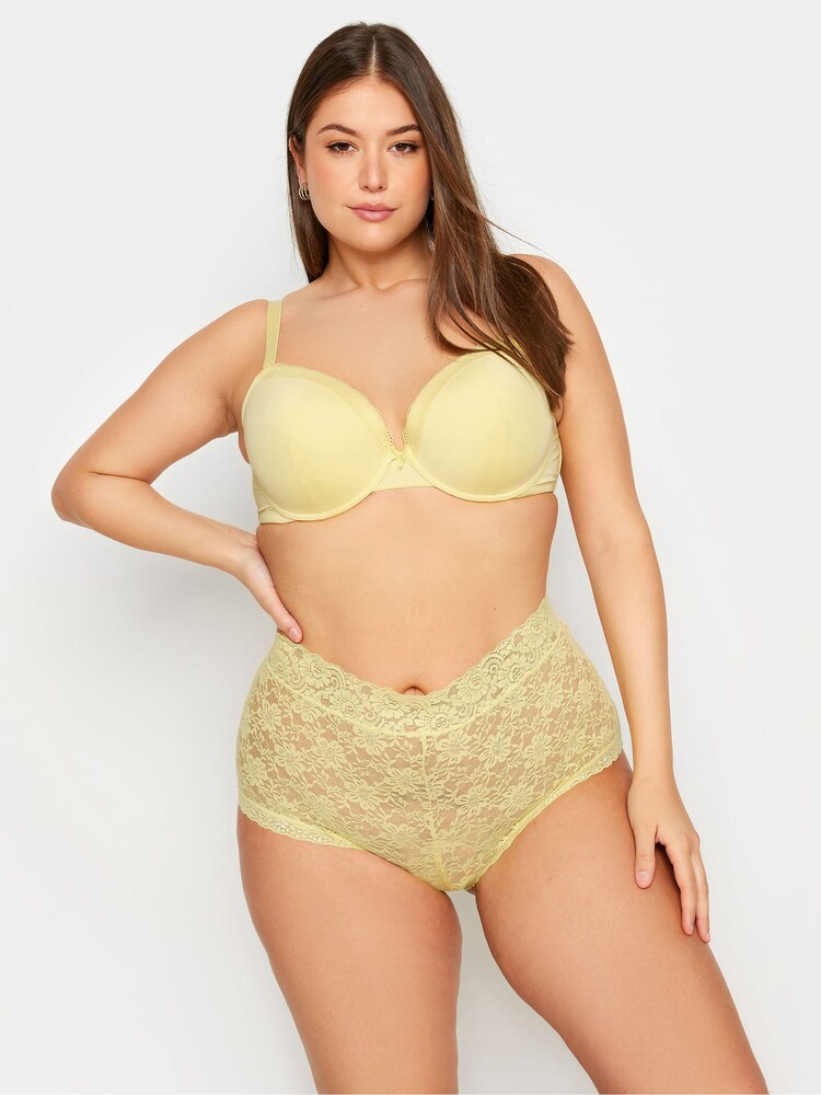 Yours Curve Yellow Padded T-Shirt Bra 3 Pack - Image 8 of 8 Yours Curve Yellow Padded T-Shirt Bra 3 Pack - Image 8 of 8