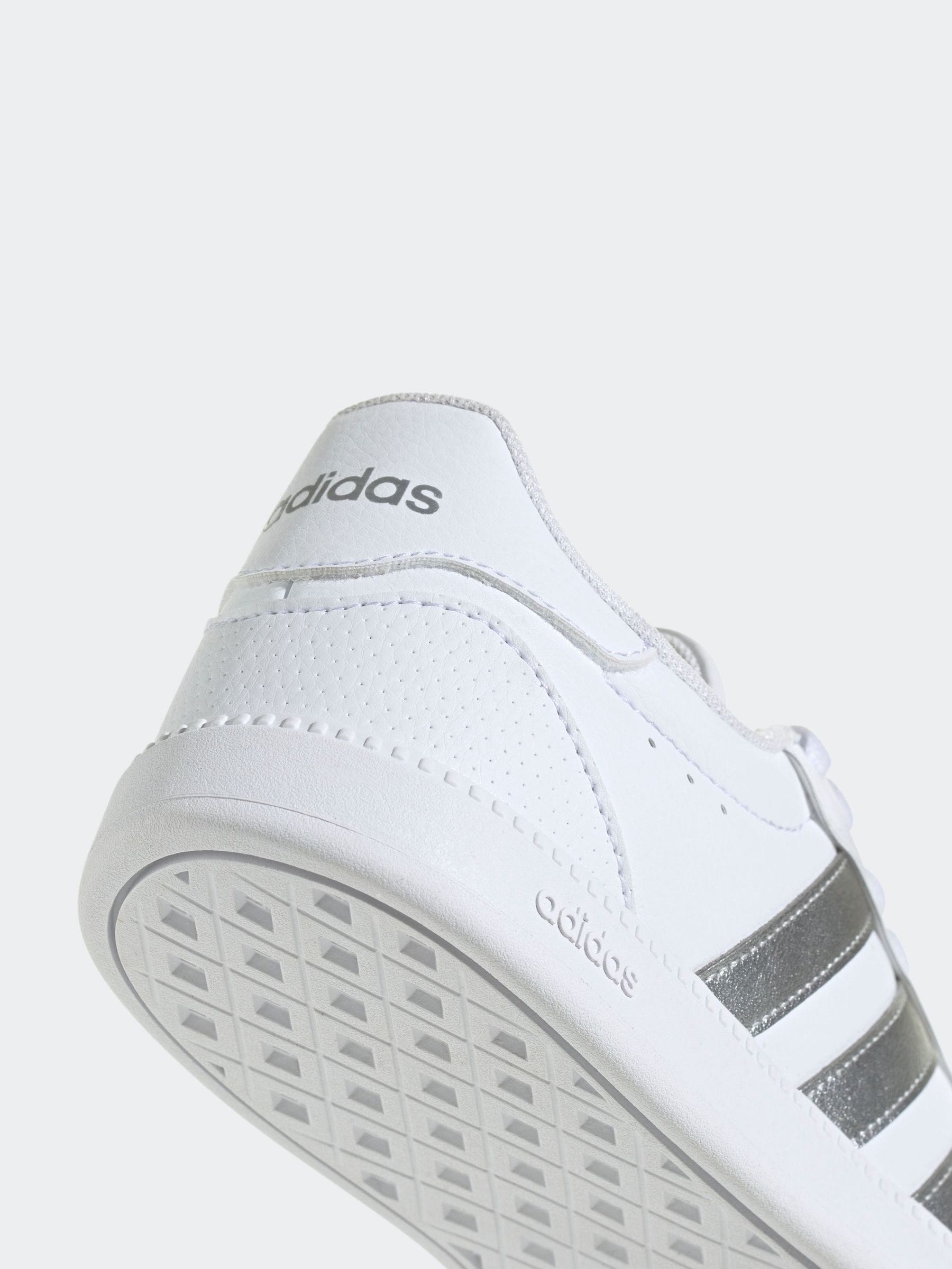 Adidas white and silver trainers clearance
