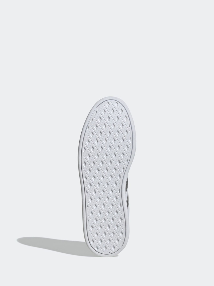 adidas White/Silver Breaknet Sleek Trainers - Image 7 of 9