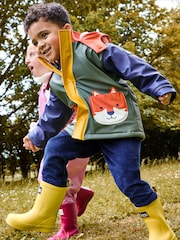 JoJo Maman Bébé Khaki Fox Cosy Waterproof Jacket - Image 4 of 9
