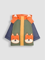 JoJo Maman Bébé Khaki Fox Cosy Waterproof Jacket - Image 7 of 9