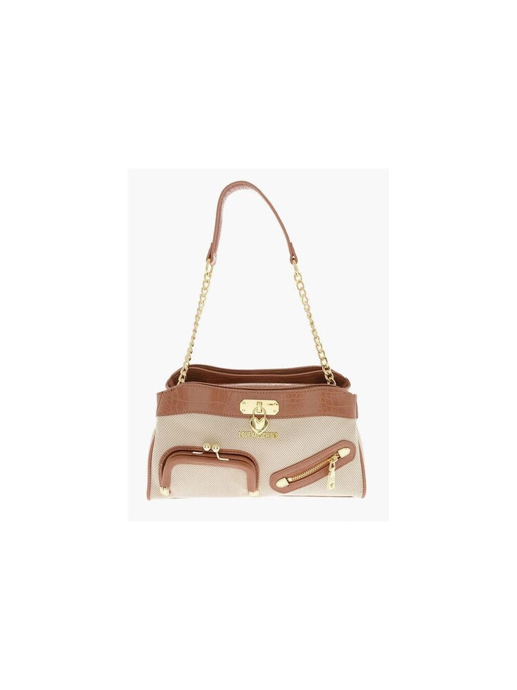 Love Moschino FAUX Leather Crossbody Brown Bag - Image 1 of 4