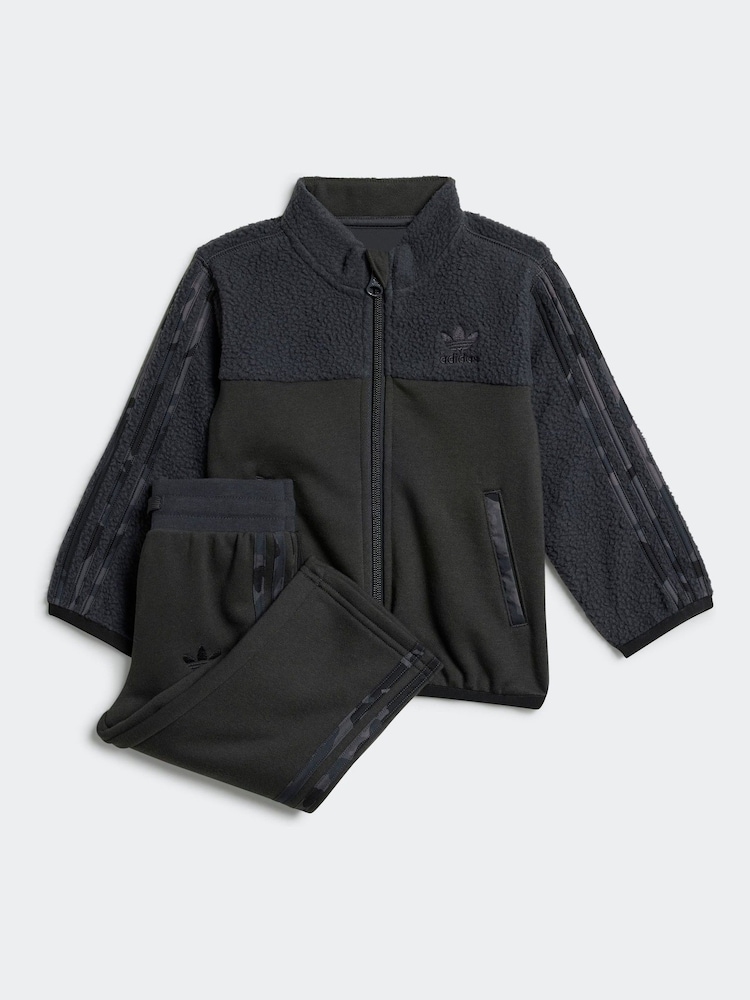 adidas originals Grey Infant Polar Fleece Taracksuit - Image 1 of 7