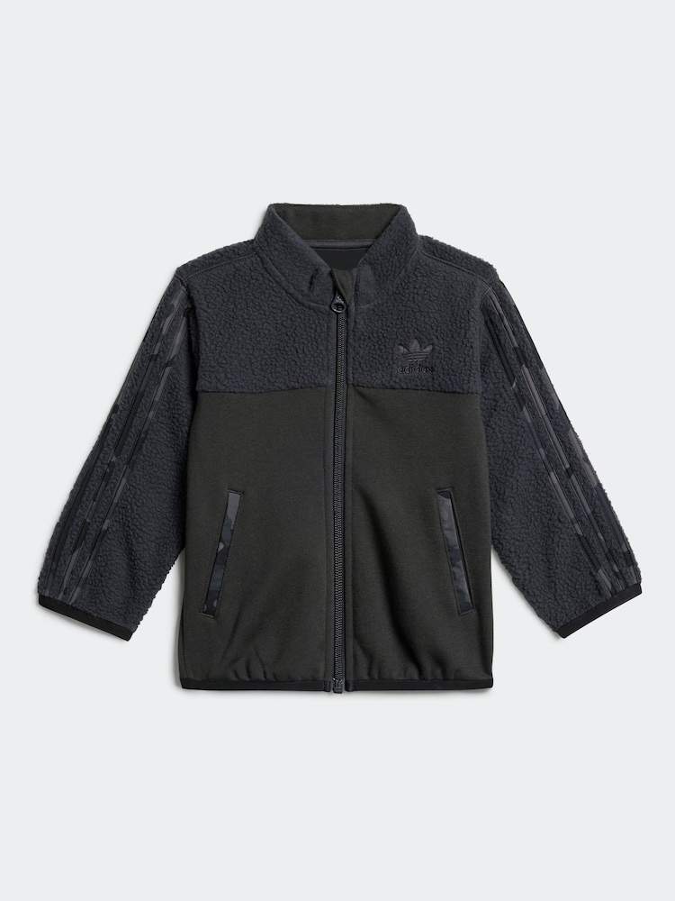 adidas originals Grey Infant Polar Fleece Taracksuit - Image 2 of 7