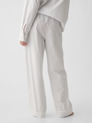 Gap Grey Stripe Poplin Pyjama Bottoms - Image 2 of 4