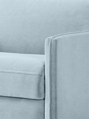 Jay-Be Brushed Twill Sky Blue Slim Snuggle Sofa Bed - Image 4 of 6