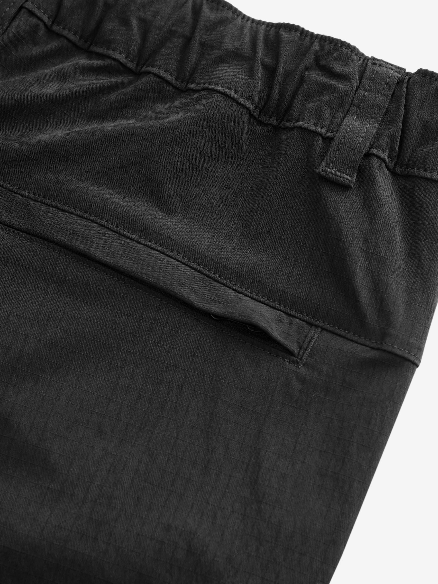 Buy Black Regular Fit Ripstop Tech Cargo Trousers from Next USA