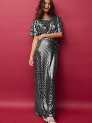 Silver Sequin T-Shirt - Image 2 of 7