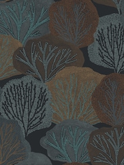 Graham & Brown Black Twyla Midnight Wallpaper Sample - Image 2 of 3