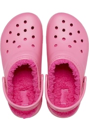 Crocs Pink Fluffy Kids Lined Clogs - Image 4 of 6