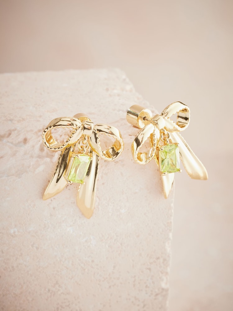 Cath Kidston Gold Tone Bow Earrings - Image 1 of 8