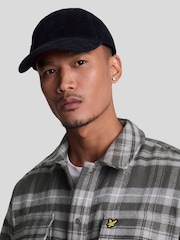 Lyle & Scott Light Grey Brushed Tartan Overshirt - Image 3 of 4