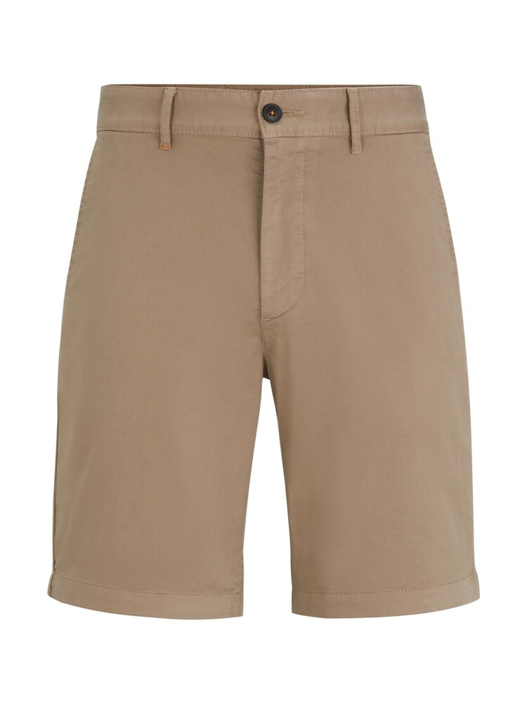 BOSS Brown Slim Fit Stretch Cotton Chino Shorts - Image 7 of 7 BOSS Brown Slim Fit Stretch Cotton Chino Shorts - Image 7 of 7