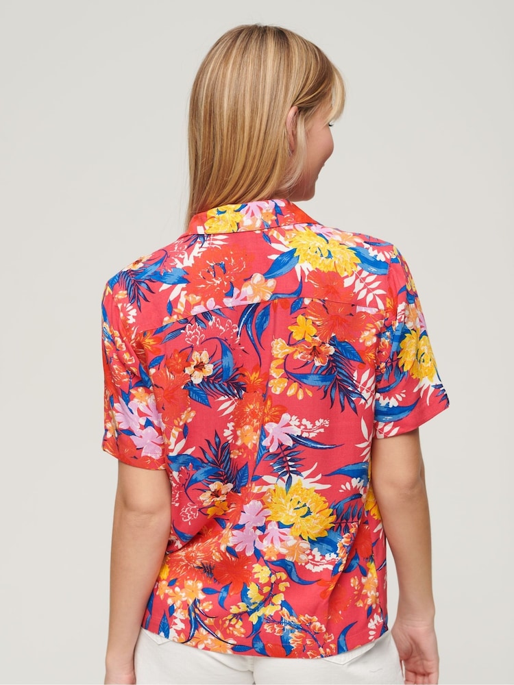 Superdry Pink Beach Resort Shirt - Image 3 of 3