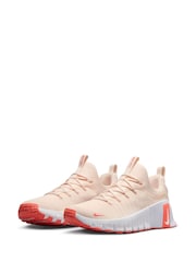 Crem/roşu coral - Nike Metcon Free 6 Pantofi sport - Image 4 of 9