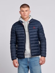 U.S. Polo Assn. Blue Light Lightweight Mens Bound Quilted Jacket - Image 1 of 7