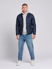 U.S. Polo Assn. Blue Light Lightweight Mens Bound Quilted Jacket - Image 3 of 7