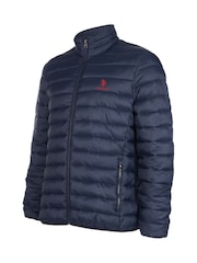 U.S. Polo Assn. Blue Light Lightweight Mens Bound Quilted Jacket - Image 7 of 7